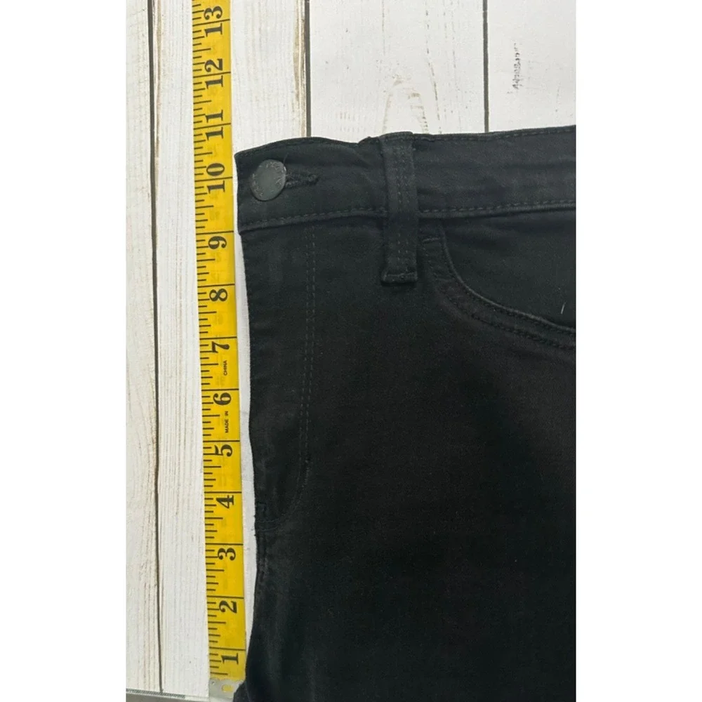 Free People Black Stretch Skinny Slim Jeans mid Rise Dark Wash Size 28‎